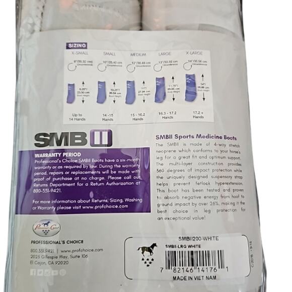 Professionals Choice SMBII White Large Sport Boots New - Picture 3 of 4